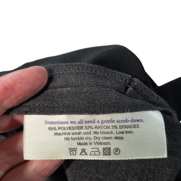 NWT MM Lafleur The Mejia Pant Light Twill Charcoal Gray Business Plus Size +2 22 - Picture 10 of 12